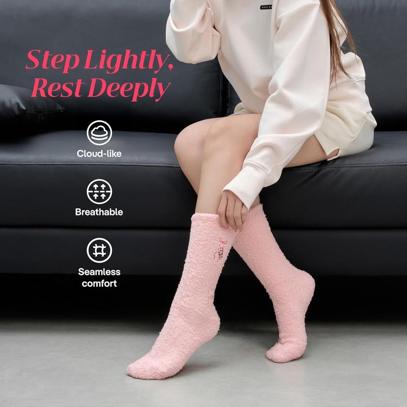 CoolMate Store GLOBAL Fuzzy Socks for Women Valetines Gift Box, Cozy, Soft, Stocking Stuffers, Comfy Cloud-Like Socks for Spa,Home - Image 4